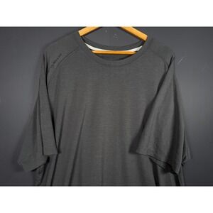 Peter Millar Mens XXL Performance T-Shirt Gray Short Sleeve Raglan Stretch